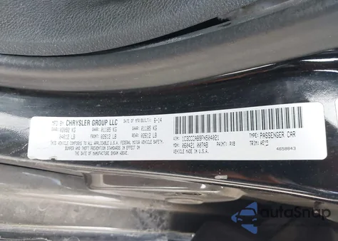 2015 Chrysler 200 Limited from USA, damaged, VIN 1C3CCCAB9FN504021